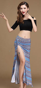 *HOT!* Modern Style - Sexy Shoulder Top And Skirt Dance Set