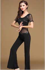 3 Pieces Belly Dancing Practice Wear Set