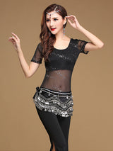 3 Pieces Belly Dancing Practice Wear Set