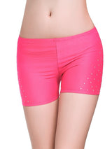 Belly Dancing Fitted Short With Rhinestones