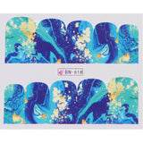 Broken Marble Theme | 12 Colors To Choose From | Nail Art Decals