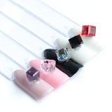 3D Rhinestone Cube Charms | 10 Pieces Per Set